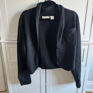 Liz Claiborne Black Wool Cardigan